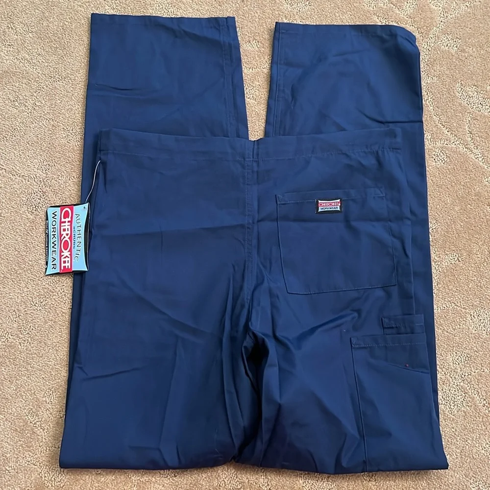 NWT Cherokee Workwear Unisex 3-Pocket Drawstring Scrub Pants, XXS